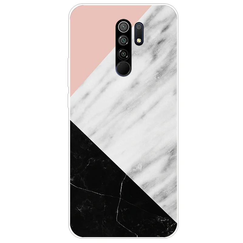 Чехол для Xiaomi Redmi 9 Силиконовый Модный милый матовый чехол бампер Redmi9 Coque Fundas Capa