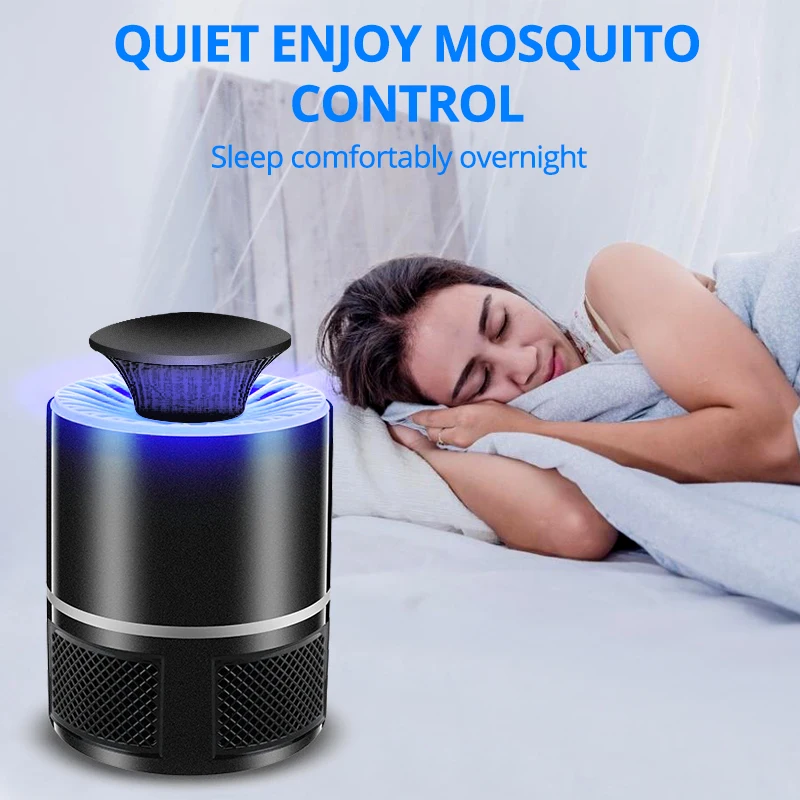 Лампа-ловушка для комаров USB-устройство против ультрафиолетовая Бесшумная