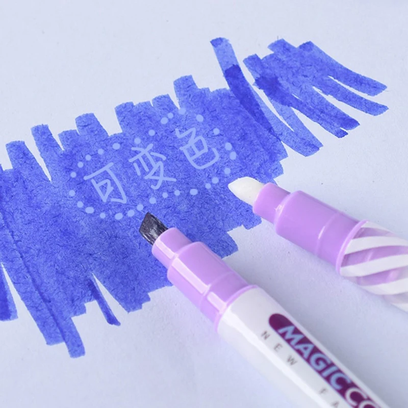 

12Pcs Double-end Erasable Highlighter Pen Markers Pastel Liquid Chalk Marker Fluorescent Milkliner Highlighters Color