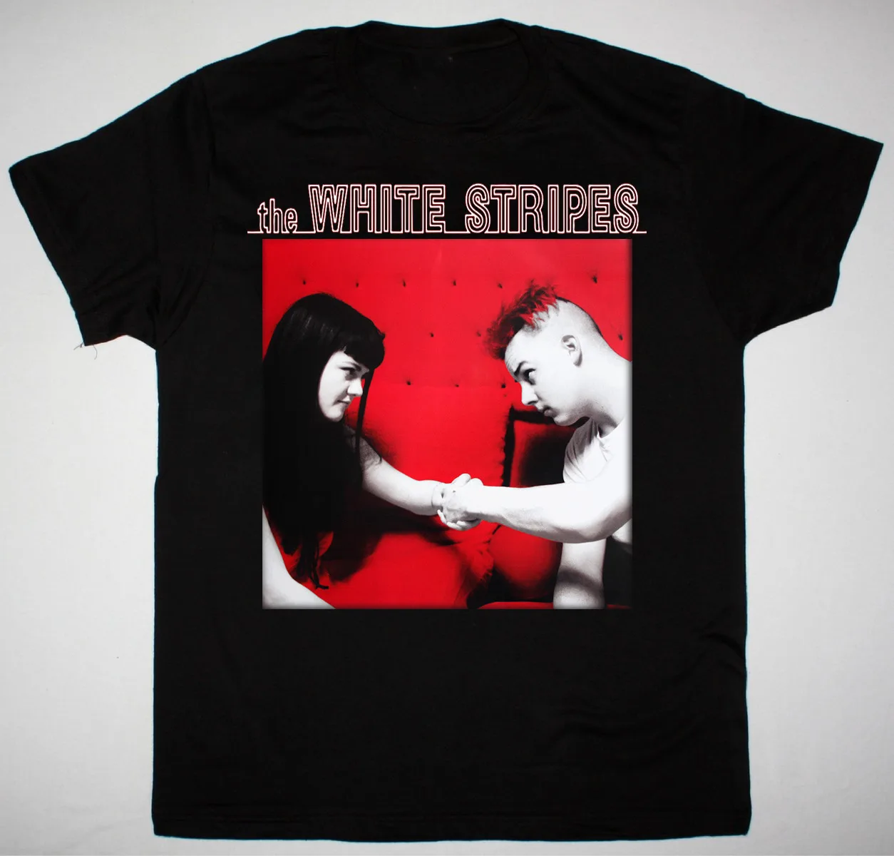 Белые полосы Live At Gold $ подарок для футболки веера от S до 5XL TMA1