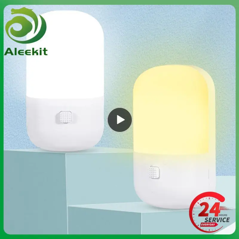 

1~10PCS Wall Mounted Energy Saving Night Light Eu/us Plug Led Night Light Bedroom Night Bedside Lamp Night Light Emergency Light