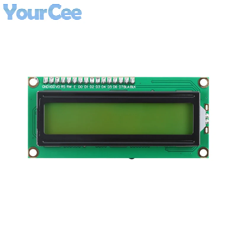 Фото ЖК-дисплей LCD1602 LCD2004 желто-зеленый/синий с адаптерной платой, интерфейсом I2C IIC, модулем LCD1602A LCD2004A с подсветкой №5