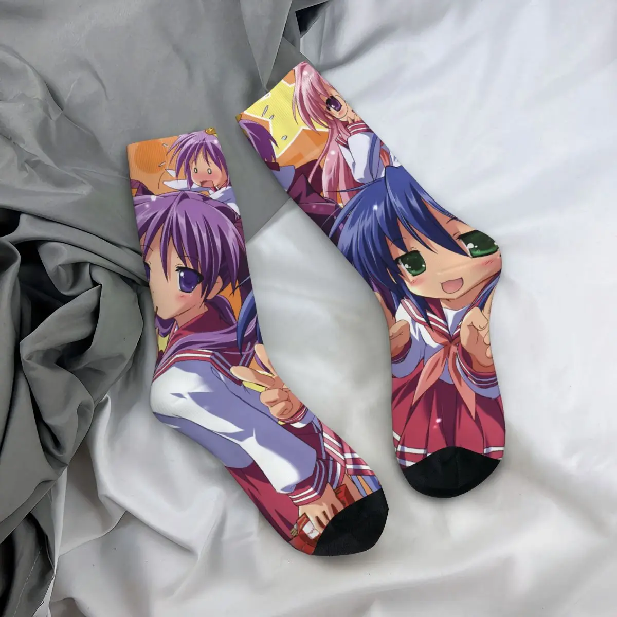 Осенне-зимние мужские женские Дышащие футбольные носки Харадзюку со звездами