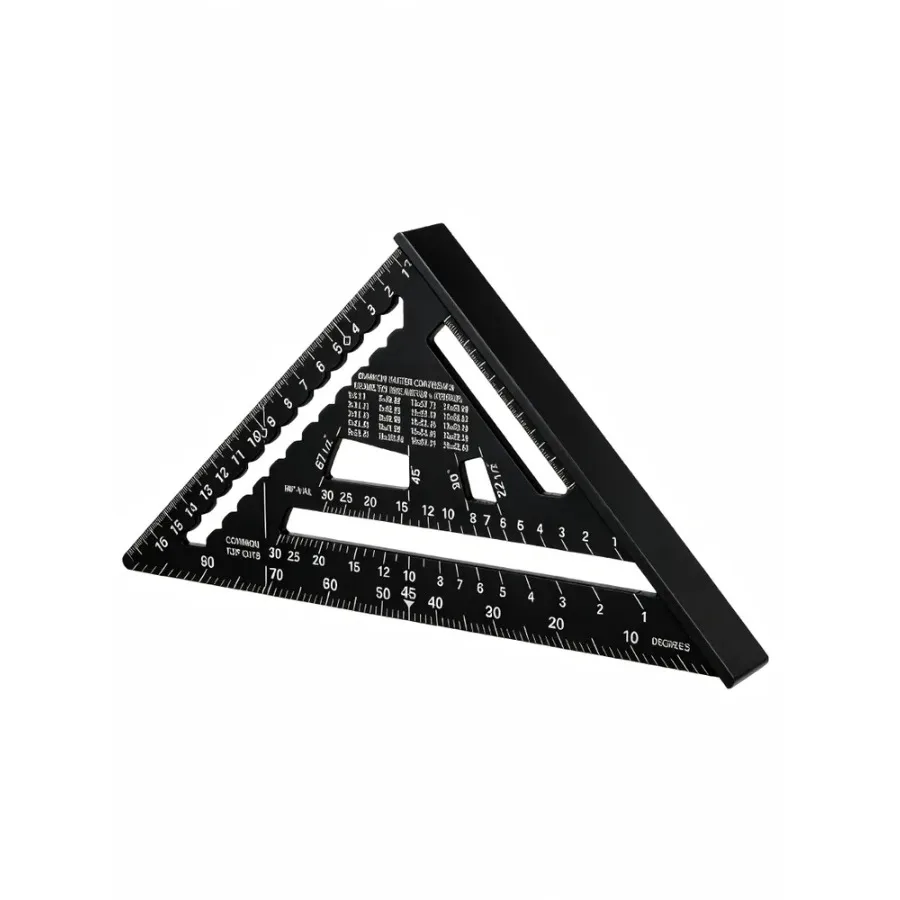 Фото STANLEY STHT46101-0 FATMAX 180 мм алюминиевый профессиональный угольник для разметки каркасов, для столярных работ и в качестве направляющей для пилы №5