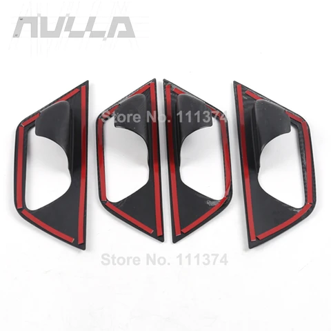 Карбон для Peugeot 5008 2017 2018 2019 2020 GT хромированная, для внутренней дверной ручки Catch Cover Trim, аксессуары для интерьера автомобиля