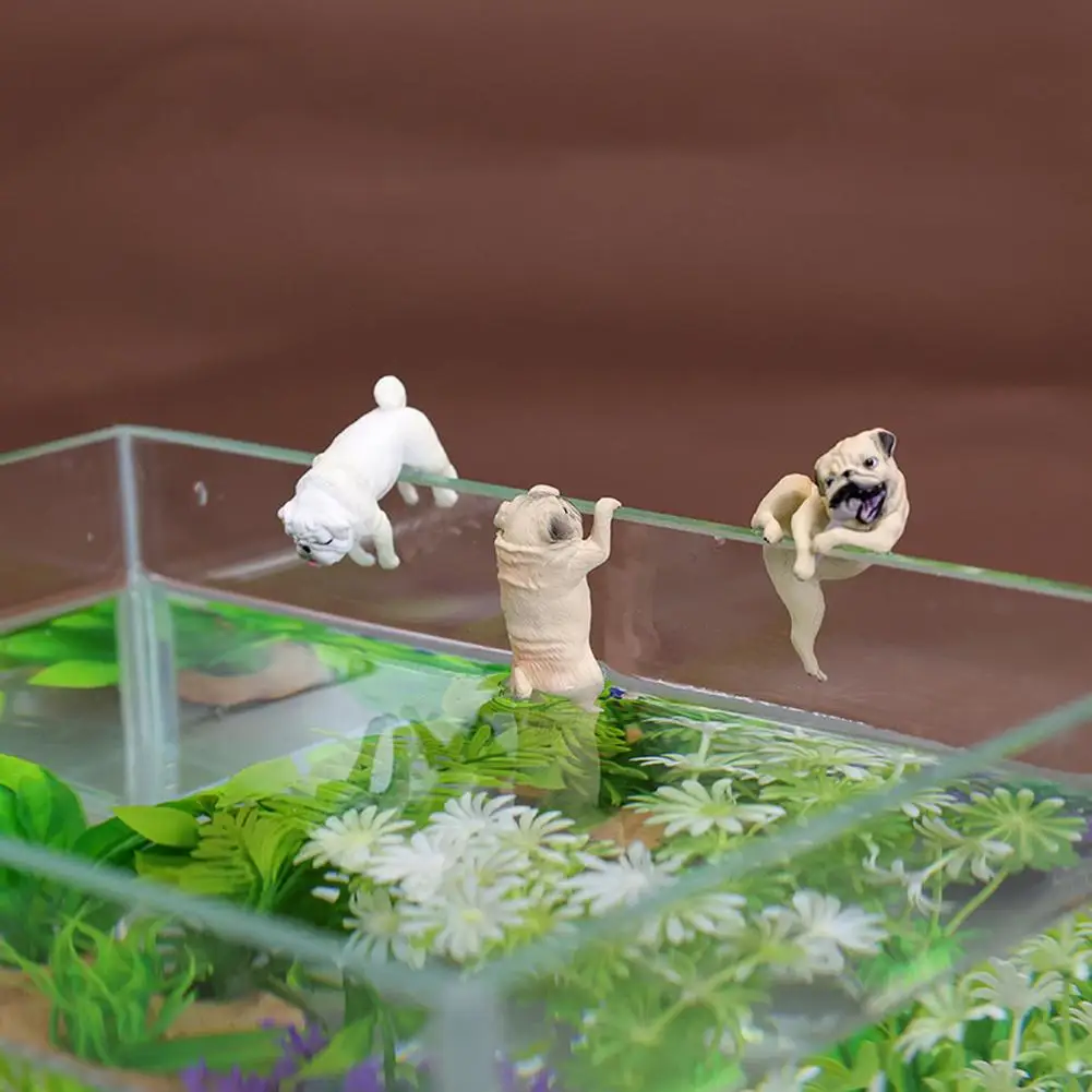 

[ NEW ARRIVALS ] Handmade Cute Dog Resin Ornament Fall-resistant Layout Props For Aquarium Fish Tank Landscaping Decor
