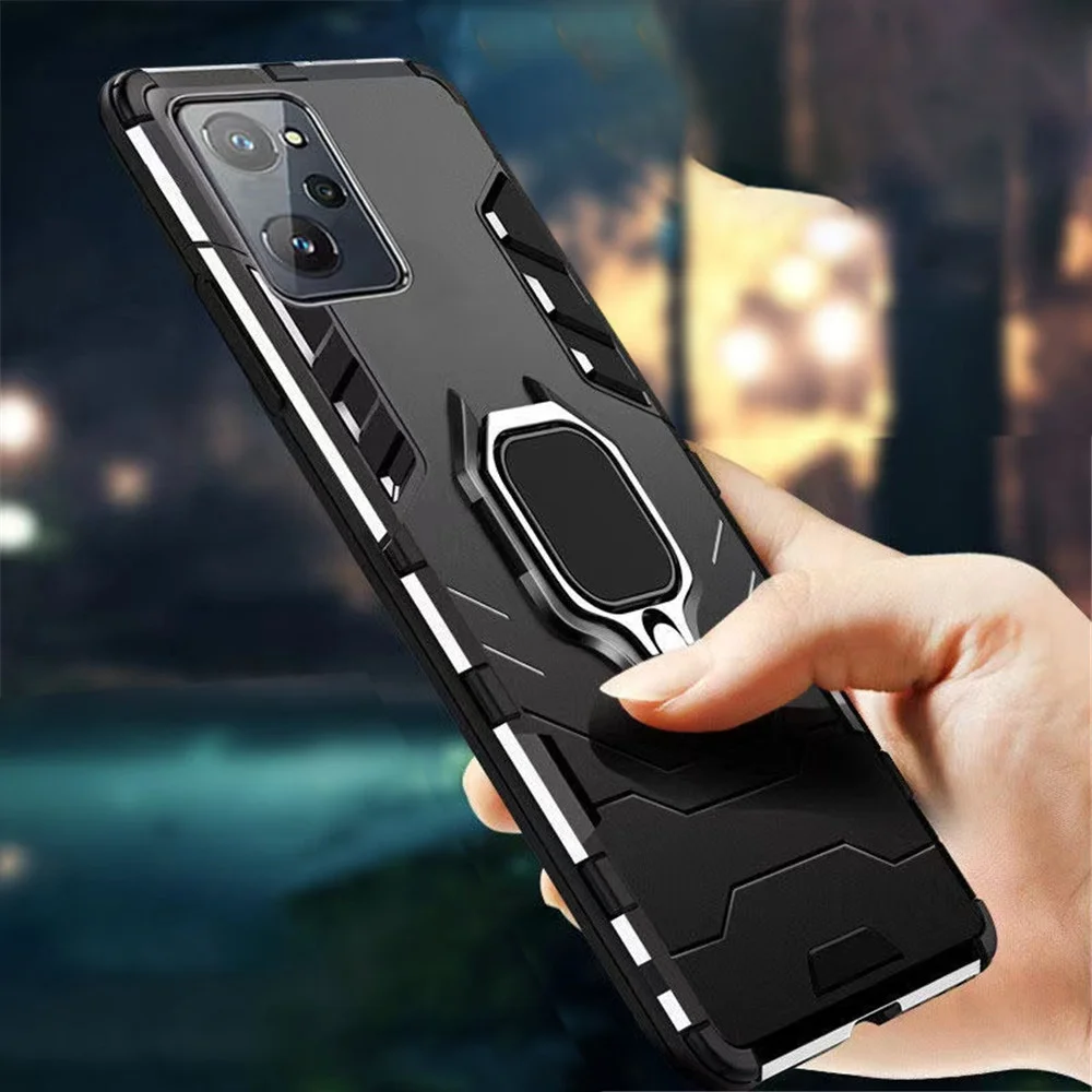 

Realme9i 9 Pro For Realme 9 Pro Plus 9i Case Armor Magnetic Holder Cover for OPPO Realme9i 8i 8 9 C21 Y GT Neo 2 Pro GT Master