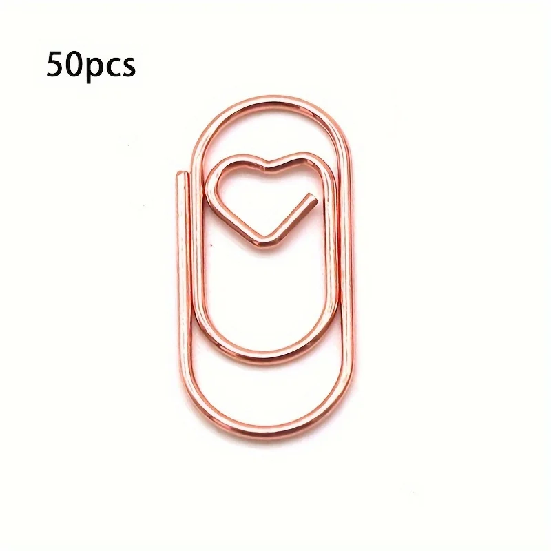

Мини-скрепки сердечки золотые 50 шт