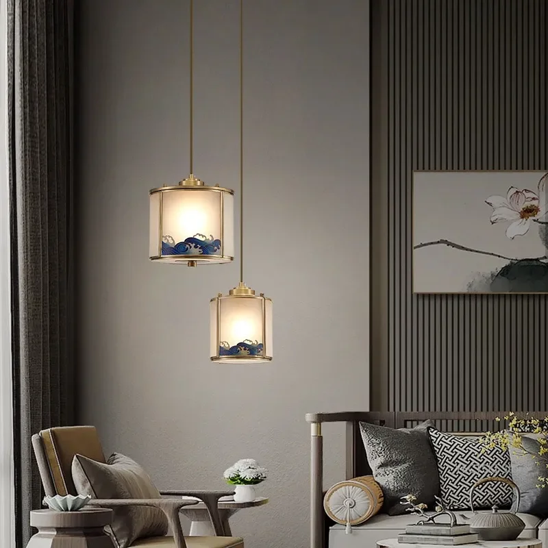 GHJUYIOL Новый подвесной светильник изголовья спальни в китайском стиле прихожая