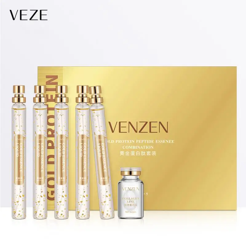 

24K Gold Silk Protein Thread Set Face Filler Absorbable Collagen Protein Line Carving Anti Wrinkle Serum Korean Cosmetic
