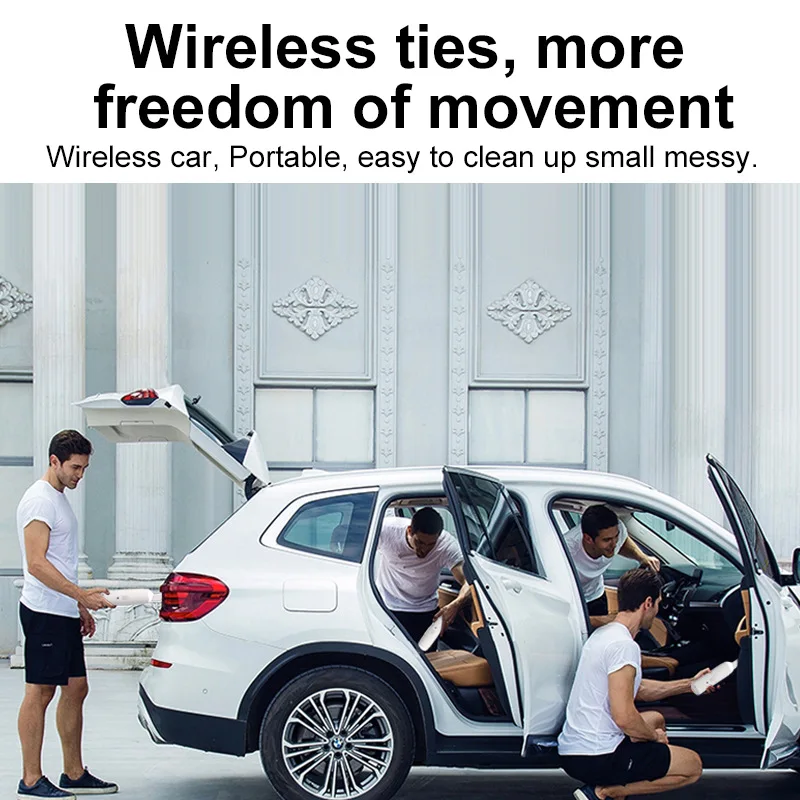 

Portable Universal Mini Wireless USB Rechargeable Car Handheld Vacuum Cleaner Large Suction Portable Cleaning Car Vacuum Cleaner
