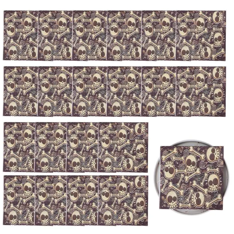 

Halloween Paper Napkins Paper Napkins Halloween Skull Napkins Soft Highly Absorbent 2 Layers Trick Or Treat Napkins For