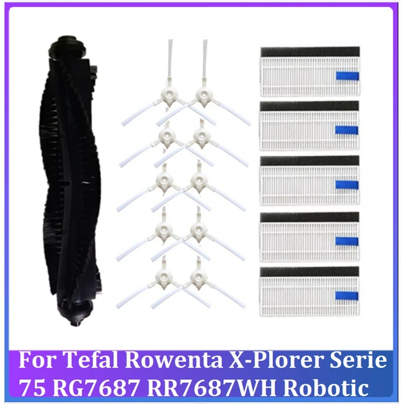 

Запчасти для робота-пылесоса Tefal Rowenta X-Plorer Series 75 RG7687 RR7687WH