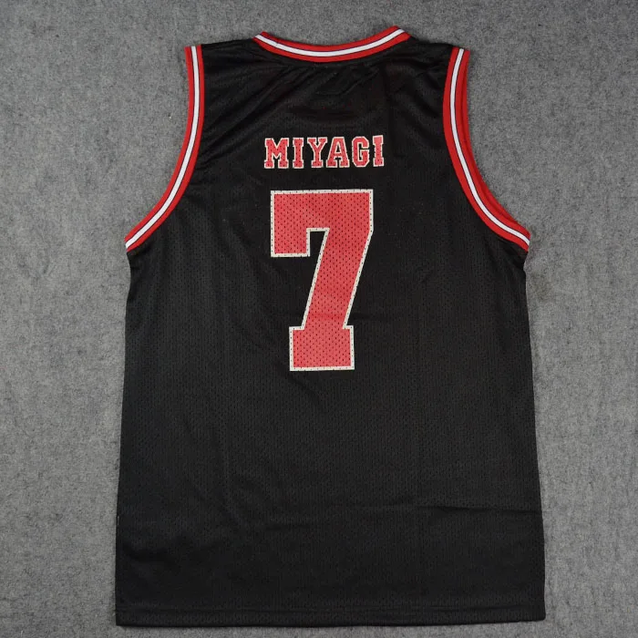 Аниме Shohoku Косплей костюмы номер 7 Ryouta Мияги без рукавов баскетбольная майка Топы