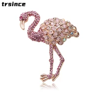 flamingo full brooch alloy animal brooch corsage clothing accessories fashion pin female