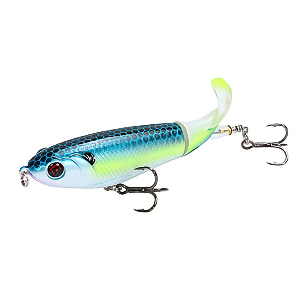 

Whopper Popper Topwater Fishing Bait Hook Minnow Lures With Treble Hooks Artificial Hard Crankbaits Pike Carp Pesca Tackle