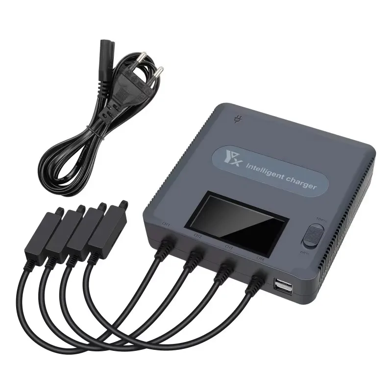 Зарядное устройство 6 в 1 с цифровым дисплеем и USB-концентратором для зарядки