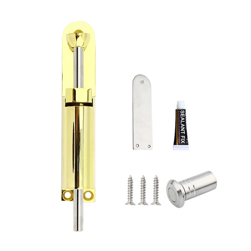 

Spring Loaded Latch Zinc Alloy Gate Lock Bolt Latches Thicken Door Latch Push Button Type Floor Door Lock Rustproof