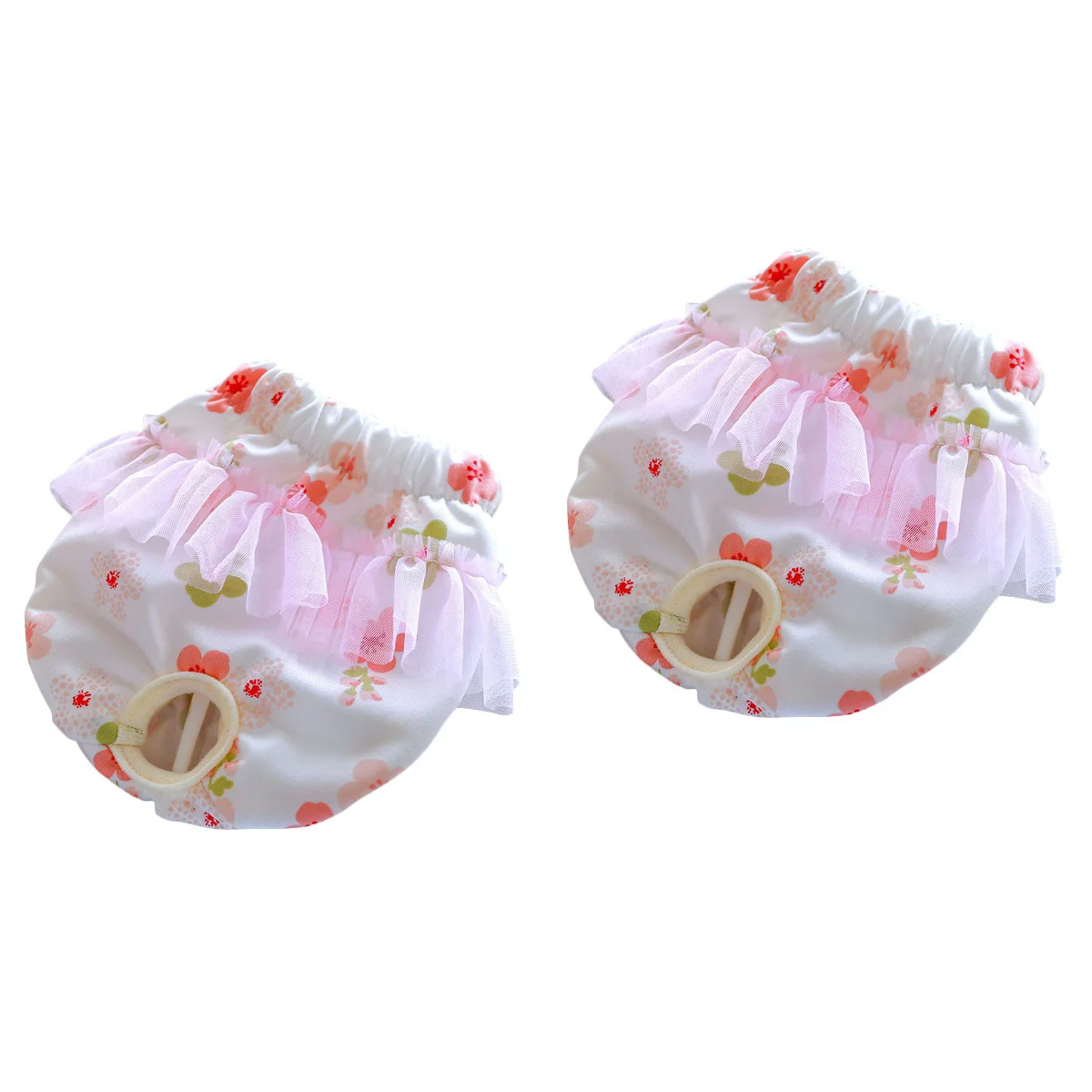 

2pcs Dog Breathable Sanitary Pant Decorative Puppy Diaper Reusable Physical Pant
