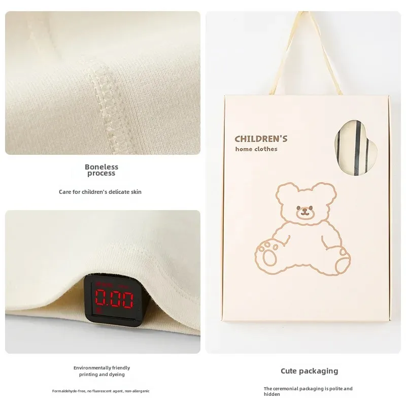 ZYZ Children's Autumn Winter Dog Pyjamas Warm Sleepwear A- Class Wool Pullover Home Clothes for Kids Fleece Sweatsuits