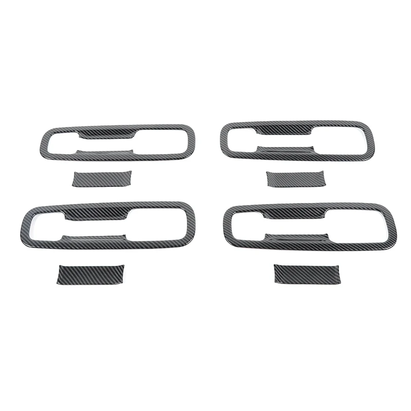 

Car Door Grab Handle Bowl Decoration Cover Trim Stickers For Dodge RAM 2018-2022 Exterior Accessories ,ABS
