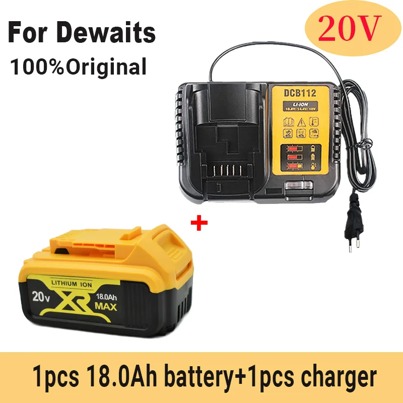 

Powtree 18000mAh 18V/20V for Dewalt Power Tool Battery for DCB180 DCB181 DCB182 DCB201 DCB201-2 DCB200 DCB200-2 DCB204-2