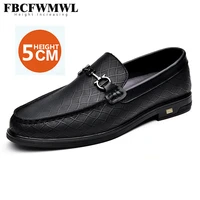 new arrivals genuine leather loafers soft comfortable internal increasing boat shoes big size 45 daily high quality casual shoes