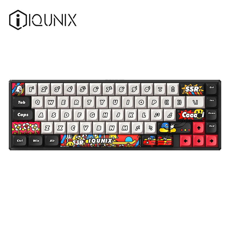 Iqunix F65 Механические клавиатуры Трехрежимная 2 4 г Беспроводная алюминиевая