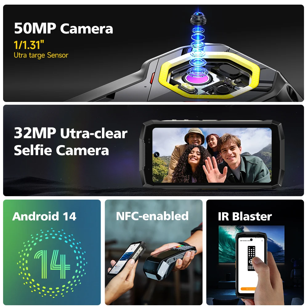 【Новинка 2024 года】Ulefone Armor Mini 20T Pro прочный телефон 4 7 дюйма 5G 6200 мАч 33 Вт зарядка