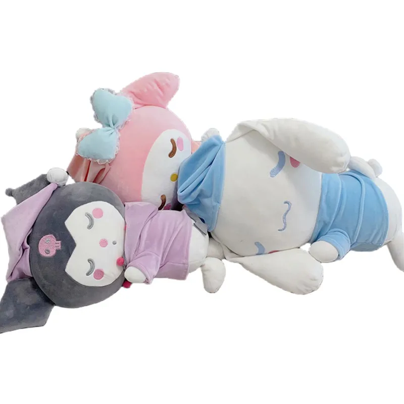

Милая кавайная плюшевая игрушка в стиле аниме Cinnamoroll mymelody кукла kuromi кукла для девочки с сердцем комфортная Спящая кукла праздничный подарок