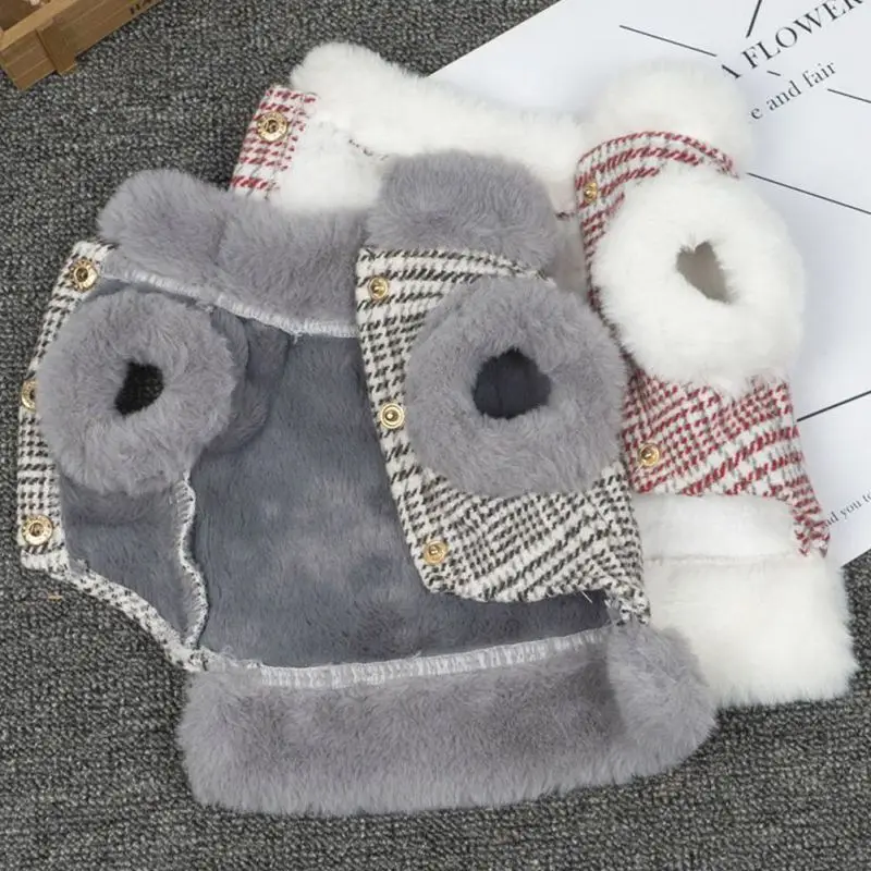 Зимняя одежда для собак Куртки ветрозащитная теплая плотная мягкое пальто