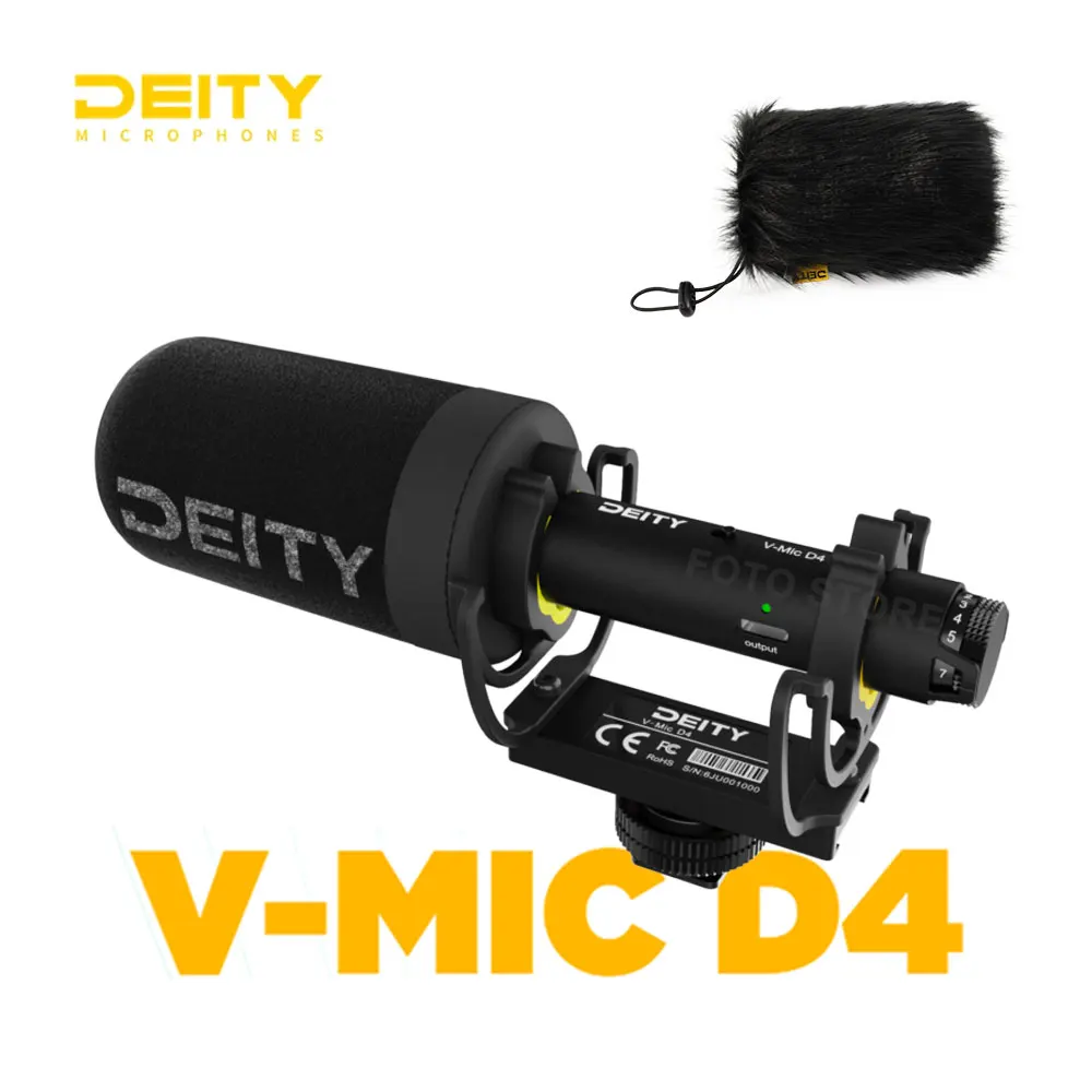 

DEITY V-Mic D4 микрофон для зеркальной цифровой Shotgun на камеру Mic для записывающих камер смартфонов ноутбуков планшетов записывающих потоковых микрофонов