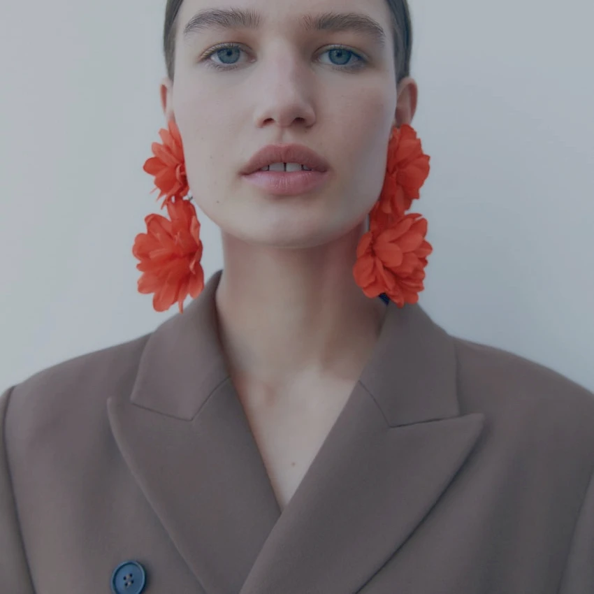 

2023 New Fashion Exaggerate Flower ZA Earrings For Women Handmade Hydrangea Dangle Earrings Statement Jewelry wholesale