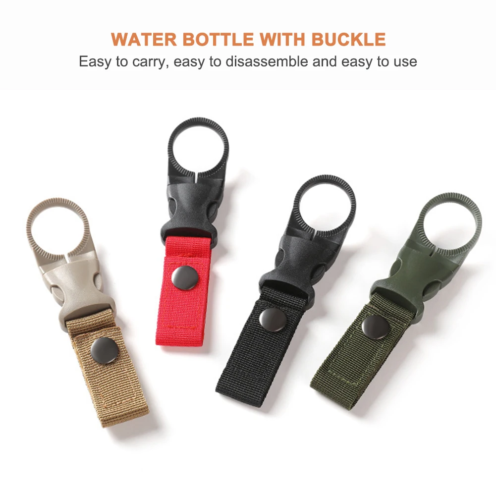 

Outdoor Buckle Hook Water Bottle Holder Carabiner Belt Webbing Hanger Hook Water Bottle Holder Clip Molle