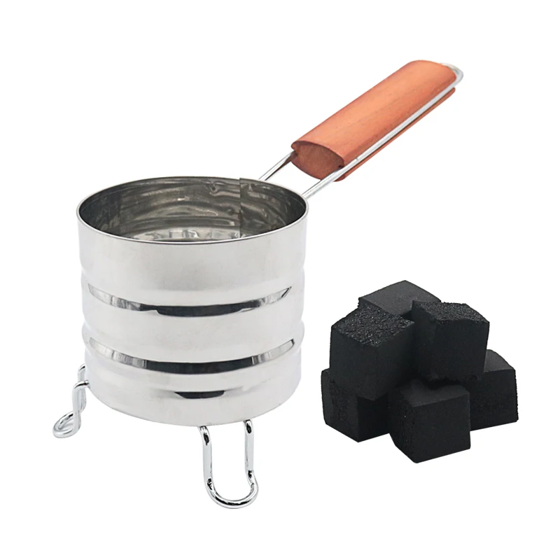 

Stainless Steel Ignition Charcoal Barrel Hookah Basket Shisha Pipe Pipa Charcoal Holder Sisha Chicha Narguile Accessories BBQ