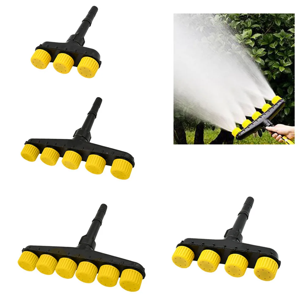 3/4/5/6 Hole Garden Lawn Hose Sprinklers Atomizer Nozzles Garden Irrigation Watering Farm Water Sprayers Nozzles For 1" 1.2" Hos