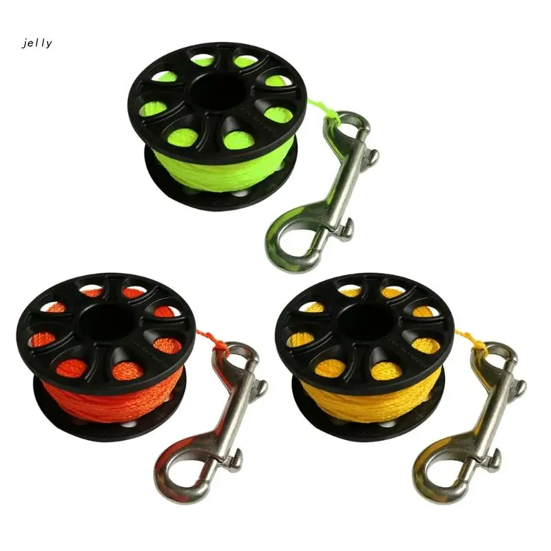 

448C Scuba Diving Finger Spool Guide Line with Snap Bolts Hook for Diving Snorkeling