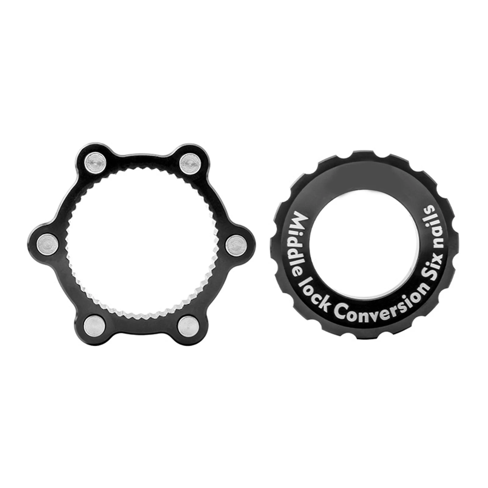 

Mountain Bike Center Lock Six Nails Hub Adapter Aluminum Alloy Bike Hubs Conversion Kit bike