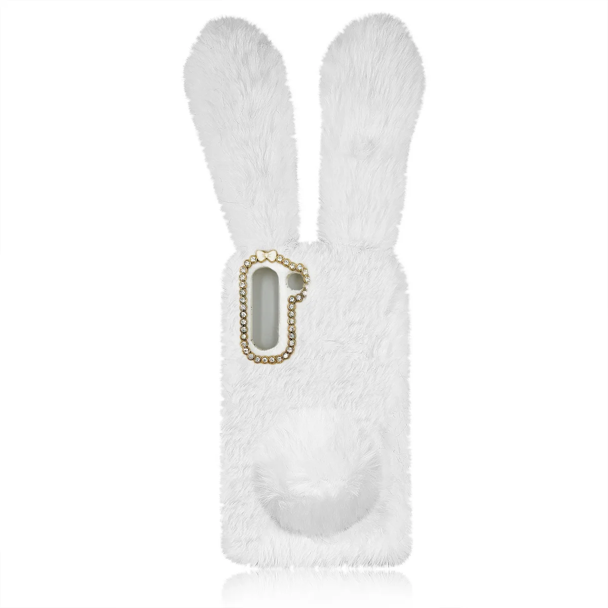 

Fuzzy Protective Case Bunny Ear Girly Phone Cover Compatible with Moto G Stylus