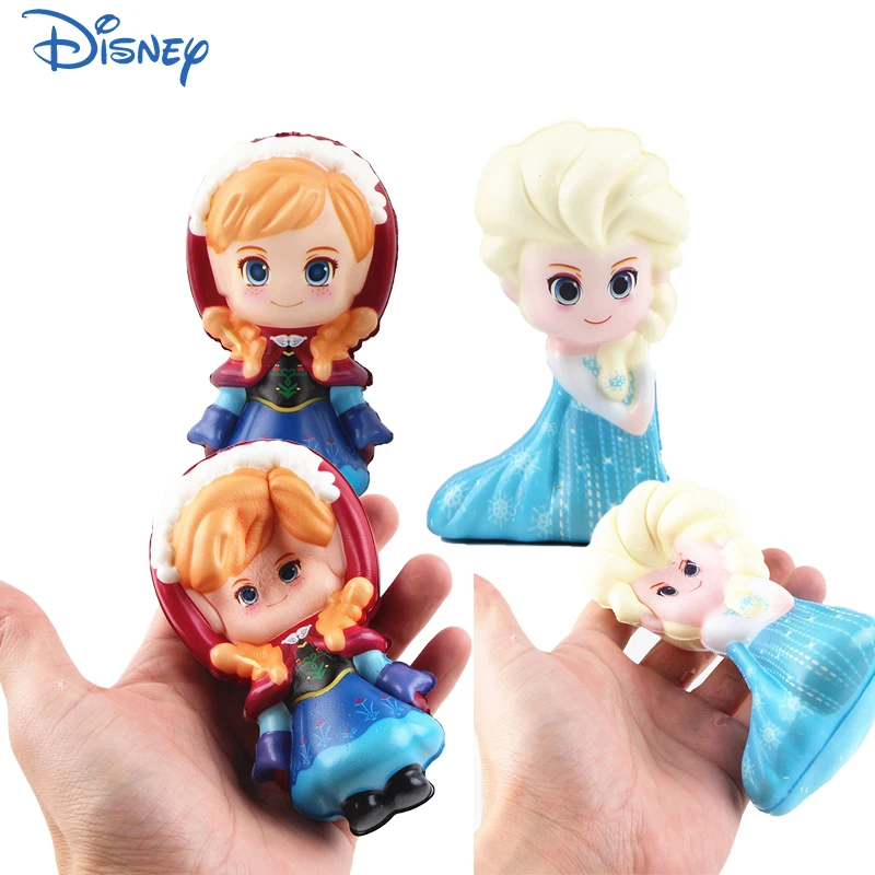 Disney Frozen 2 Elsa Princess Popping Squishy Slow Rising Squish Fidget Toys Kawaii Stress Reliever Squeeze Adult Child PU Toy