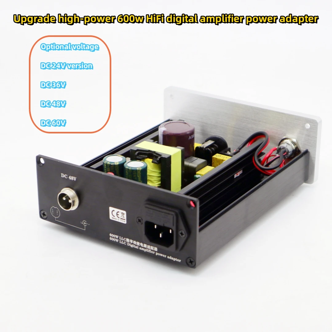 Обновленный высокомощный 600 Вт Hi-Fi Цифровой усилитель питания, адаптер постоянного тока 24 В 32 в 36 в 48 в 55 в 60 в 72 в (опционально)
