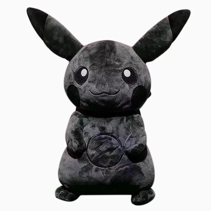 

New Pokemon Pikachu limited graffiti doll doll plush toy Pokémon Kawaii Dark Lightning Pikachu anime figure kid toy gift pendant