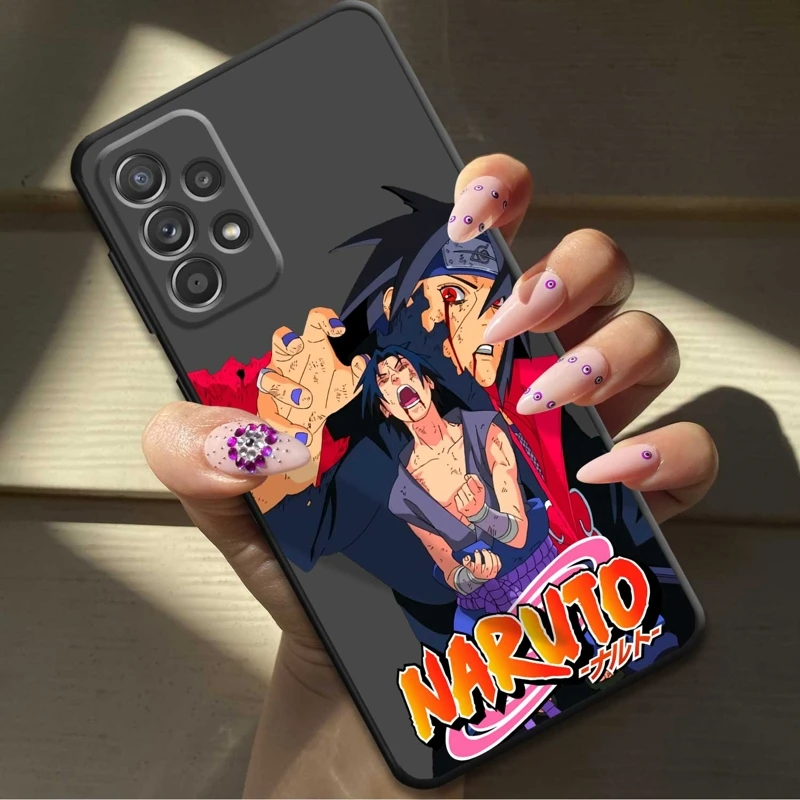 

For Samsung Galaxy A51 A33 A23 A52 A32 4G 5g A21s A53 A22 A23 A33 A72 A73 A31 A71 A54 A24 Kakashi Sasuke Anime Funda Case