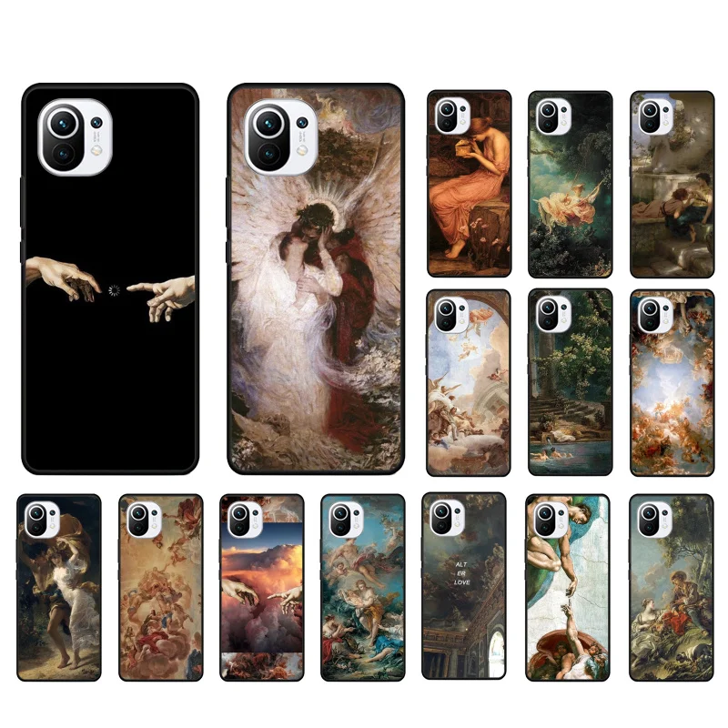 

Renaissance art Painting Phone Case for Xiaomi 12 Mi 10T 11T 11 Pro 10 10T 11 lite 10pro 11Ultra Poco X3 Pro Poco F3 M3
