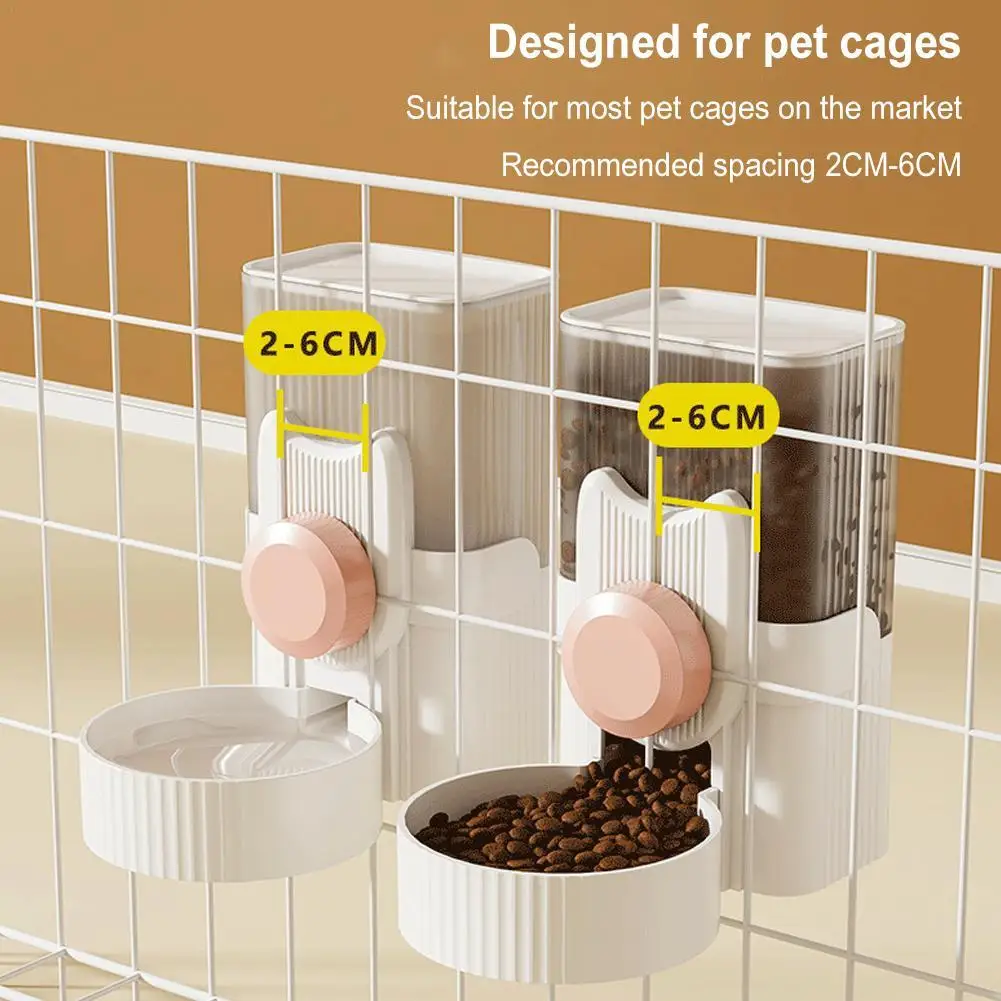 

Hanging Automatic Cat Food Dispenser Cat Feeder Cage Accessories Bunny Water Dispenser Rabbit Food Water Bowl Rabbit Feeders