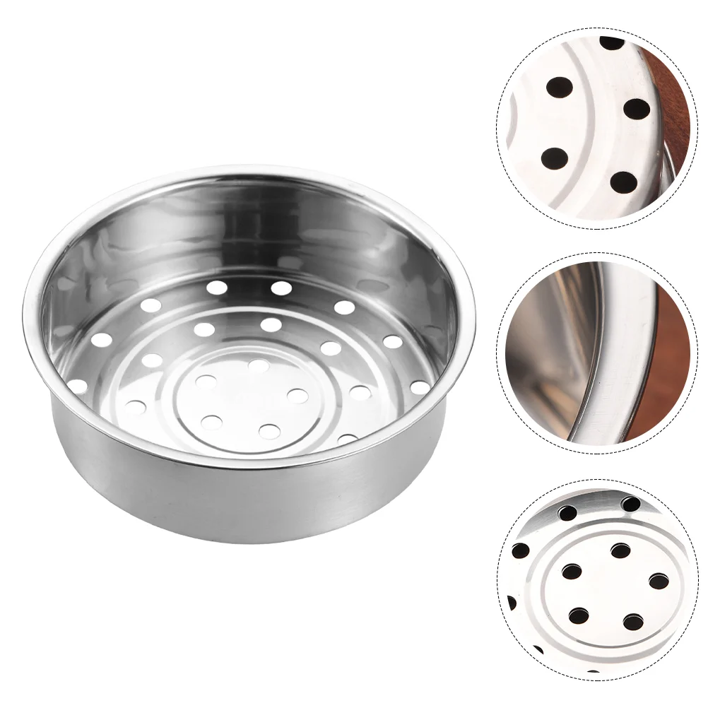

Round Baskets Stackable Steamer Insert Pans Kitchen Strainer Accessories Stainless Steel Cooking Fruit Pot