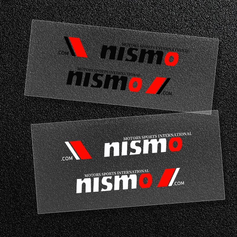 2 шт. наклеек на боковые двери автомобиля стиль эмблемы декали для Nissan Nismo Tiida Teana Horizon Juke X-trail Almera Qashqai товары на.
