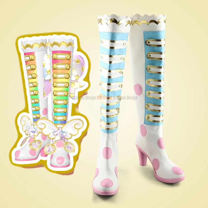 

Обувь для косплея PriPara yumekawa yui аниме персонажи обувь ботинки для вечеринки костюм реквизит