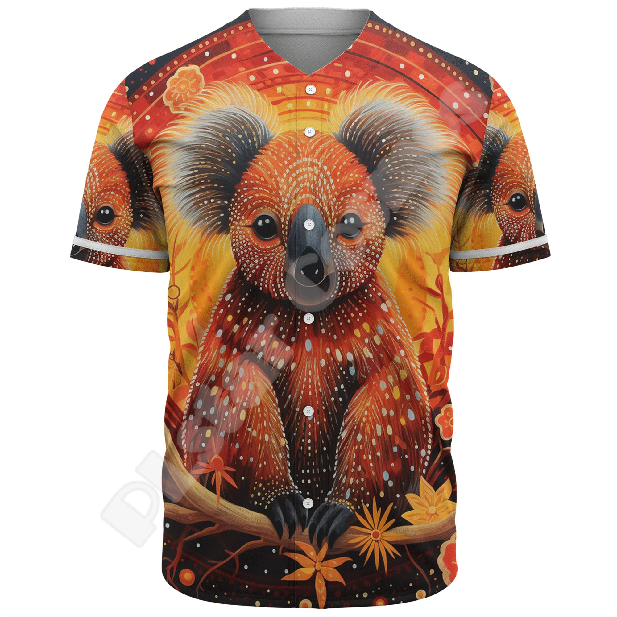 Австралийский флаг страны аборигенные животные Тигр кролики тату 3DPrint Harajuku