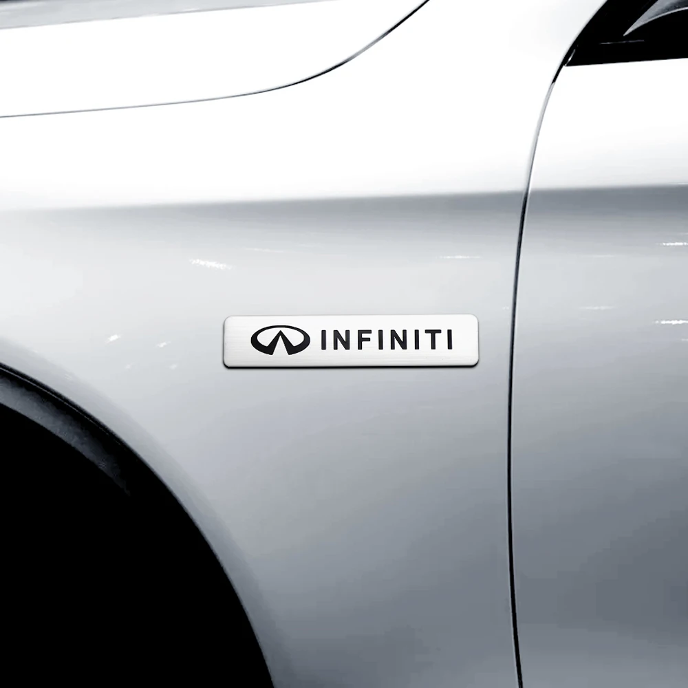 Алюминиевый автомобильный значок боковая наклейка крыло багажник Декор Наклейка Стайлинг для Infiniti Q50 FX35 G37 Q30 Q60 G35 QX70 FX37 QX60 QX30